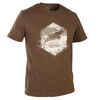 Short-sleeved cotton T-shirt 100 Stag brown
