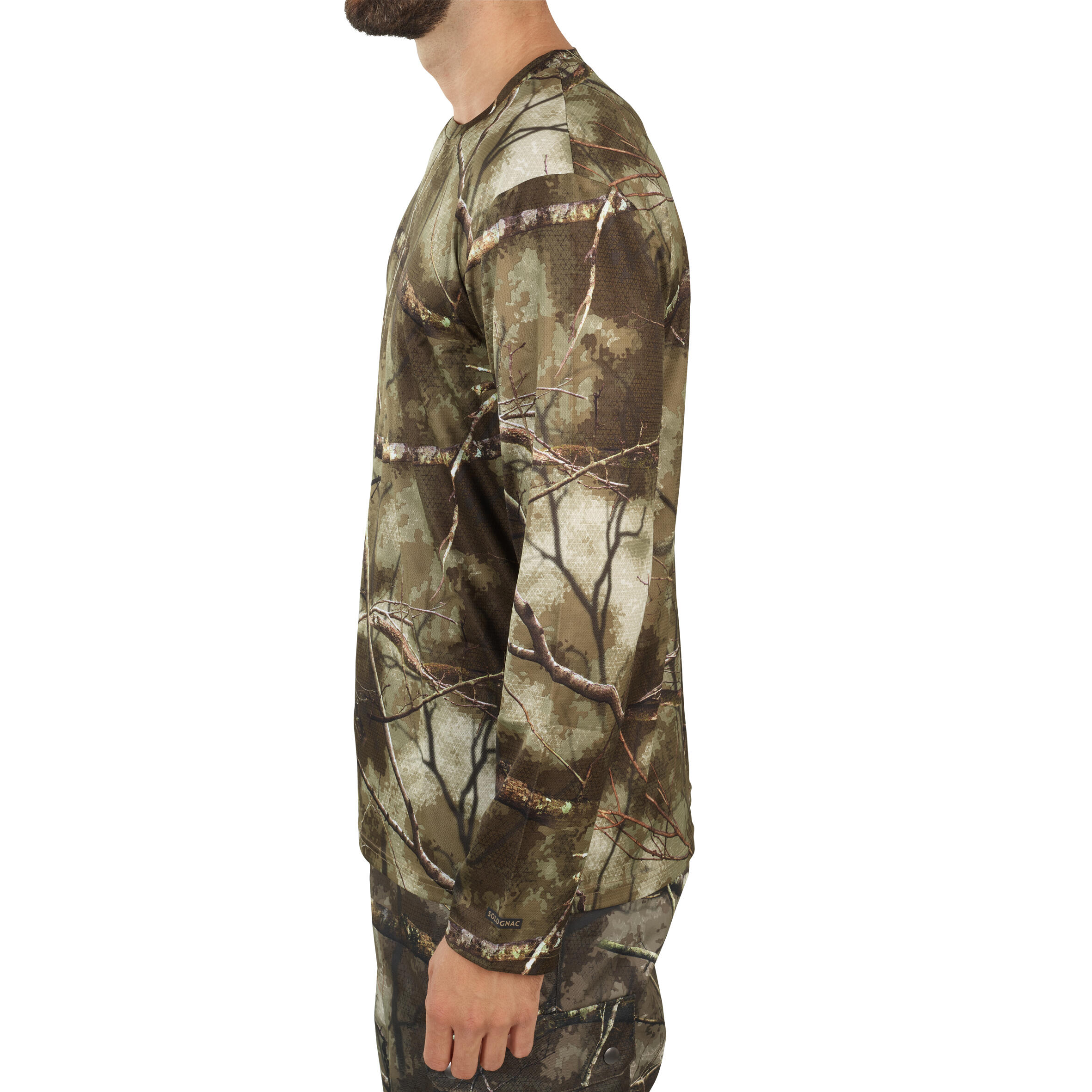 Long-sleeve Breathable T-shirt - Treemetic 100 Camouflage