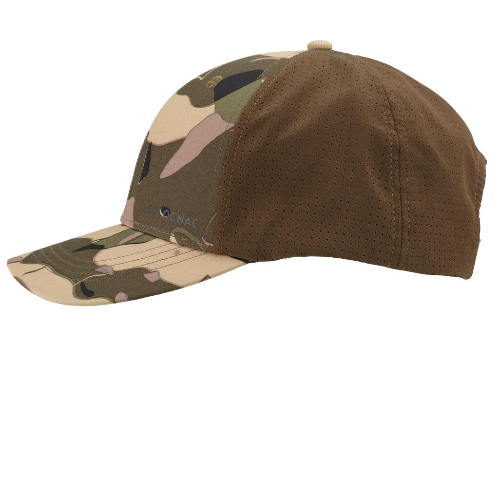 Lightweight and breathable hunting cap 520 camo brown & uni