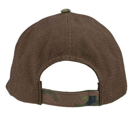 Lightweight and breathable hunting cap 520 camo green/brown & uni
