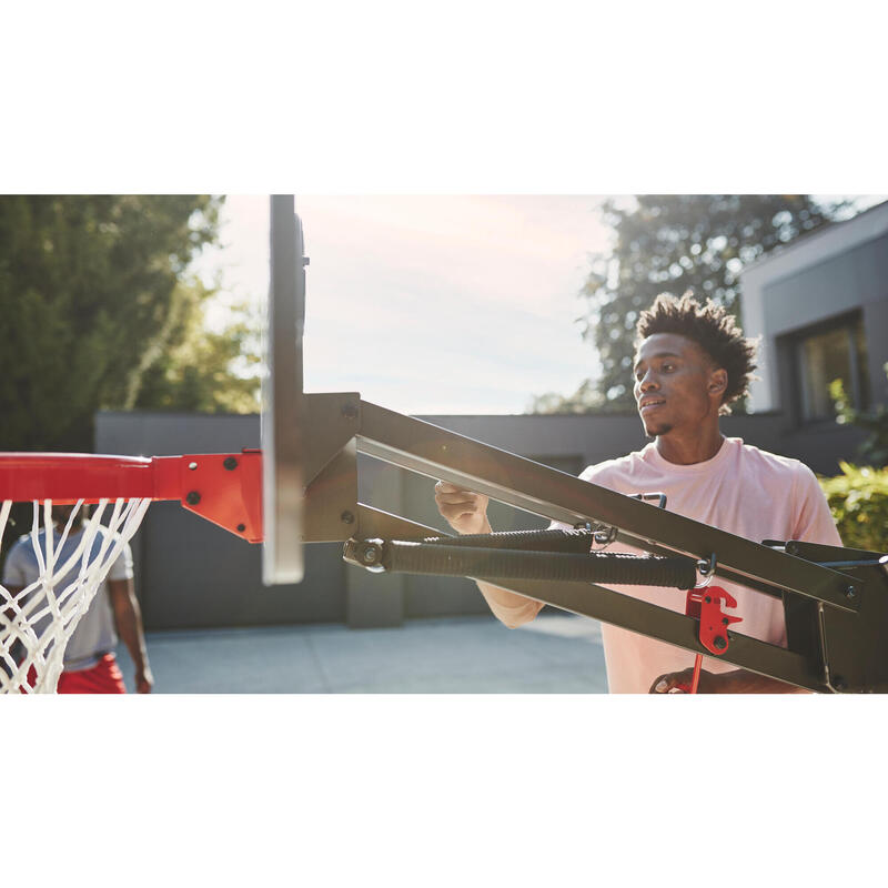 Basketball Korbanlage klappbar mit Rollen Höhe 2,10 bis 3,05m - B900 Box NBA