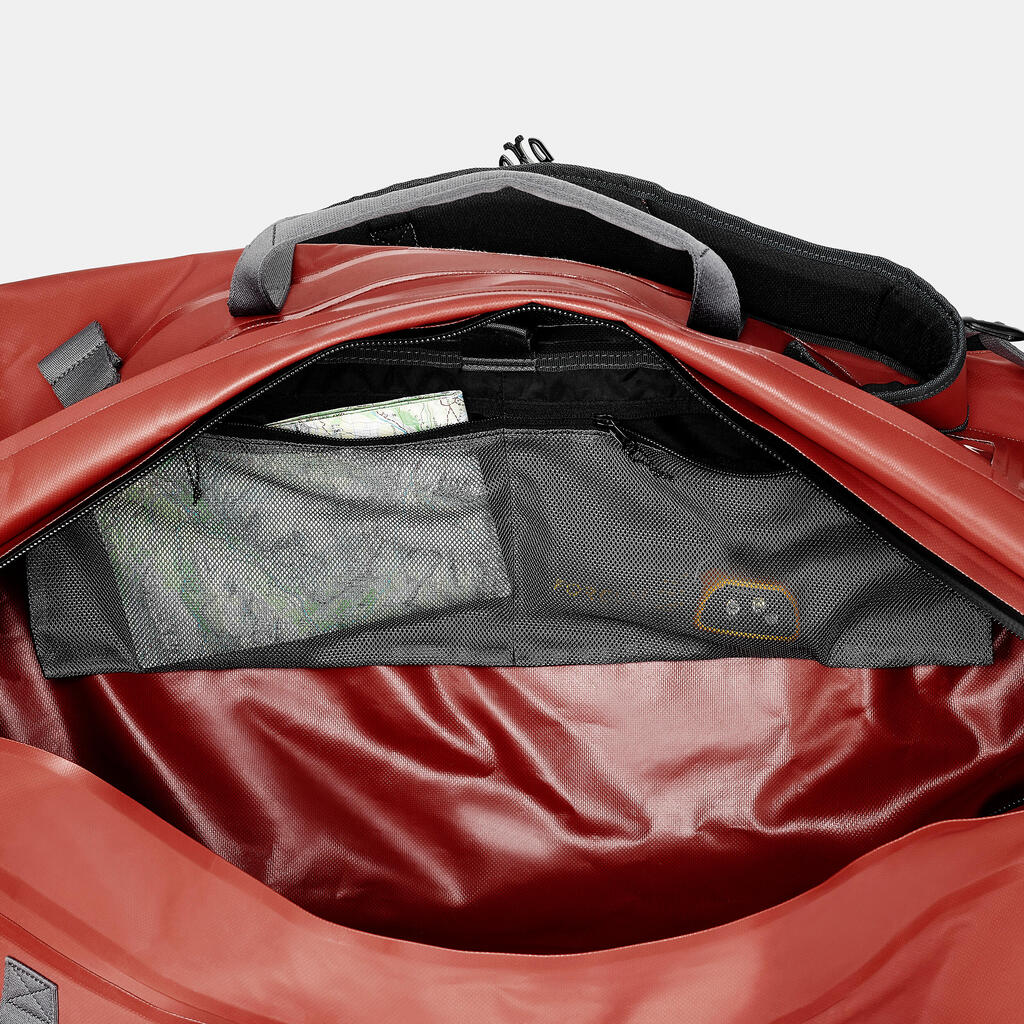 НЕПРОМОКАЕМ САК ЗА ТРЕКИНГ DUFFEL 900 EXTEND, С РАЗШИРЯВАЩ СЕ ОБЕМ 80-120 ЛИТРА