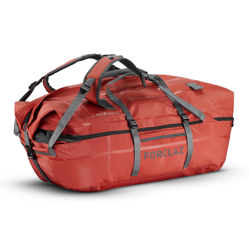 Trekinga ūdensnecaurlaidīga transportēšanas soma “duffel 900 extend wp”, 80–120 l