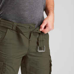 Men's Travel Trekking Cargo Pants TRAVEL 100 - Khaki