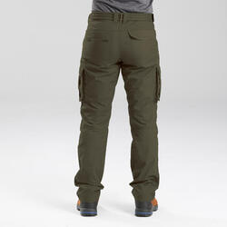 Pantaloni trekking cargo uomo TRAVEL100 | con cintura rimovibile FORCLAZ |  DECATHLON