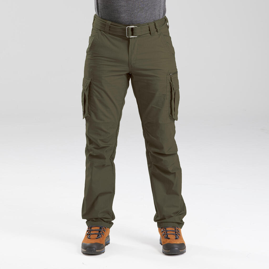 Cargohose Herren Backpacking - Travel 100 khaki 