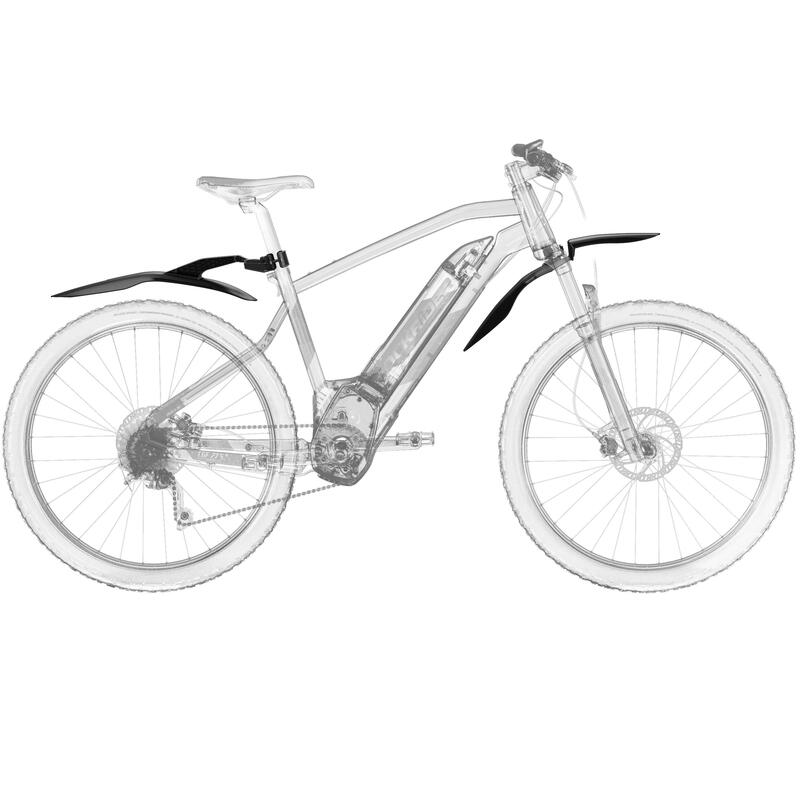 26/27,5/29 İnç Jant Uyumlu Bisiklet Çamurluk Seti Ön/Arka Mtb Siyah