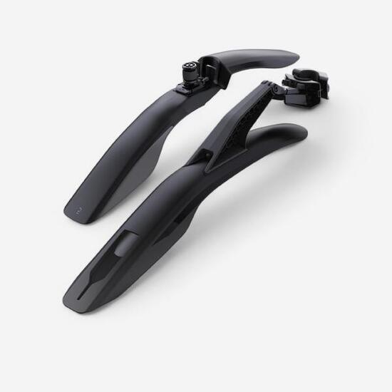 Ensemble kit garde-boue vélo vtt avant-arrière rigide v2 noir 26" - 27,5" - 29