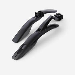 Ensemble kit garde-boue vélo vtt avant-arrière rigide v2 noir 26" - 27,5" - 29