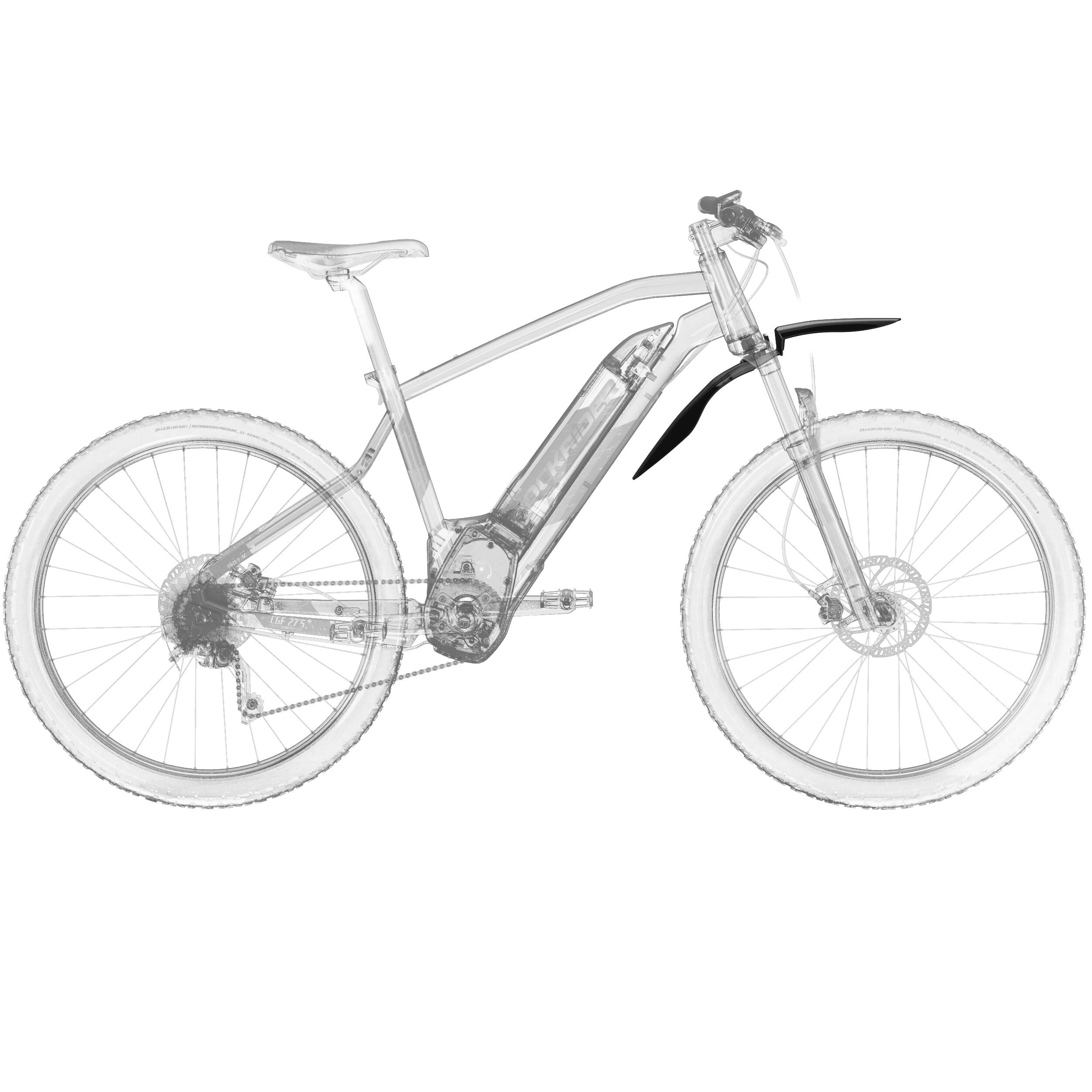 Schutzblech front MTB 26" 27,5" 29" V3 schwarz - Decathlon