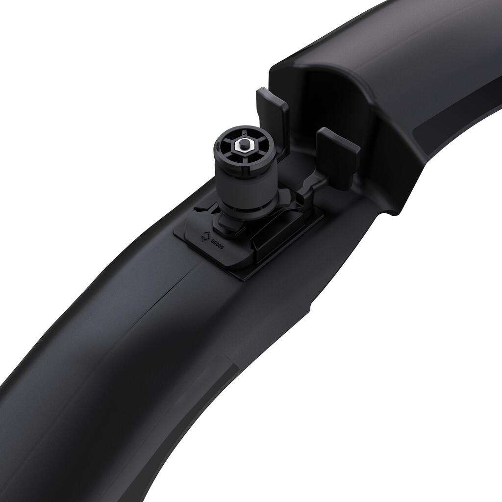 Ensemble kit garde-boue vélo vtt avant-arrière rigide v2 noir 26