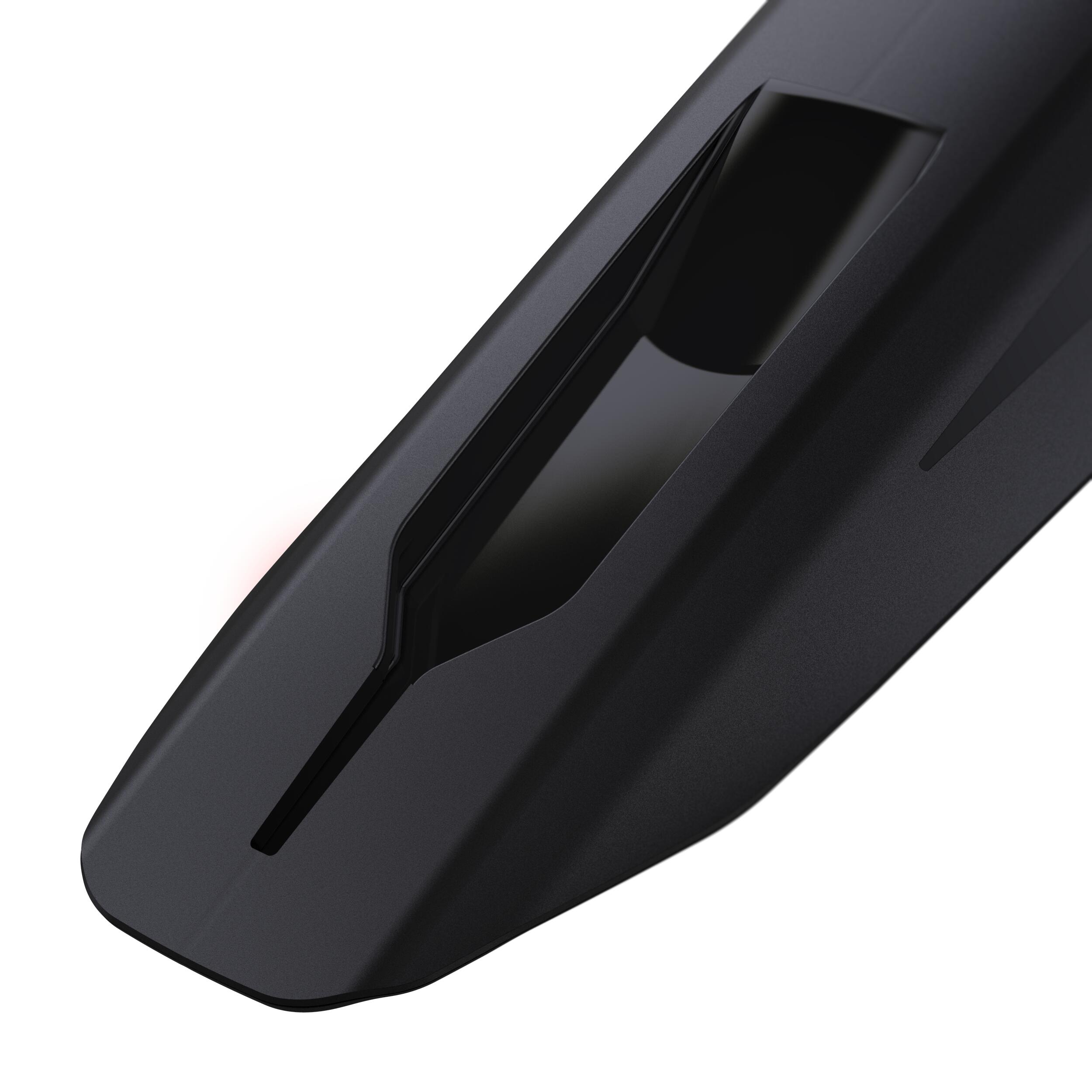 26"-27.5"-29" Rear MTB Mudguard Kit - V2 Rigid Black - ROCKRIDER