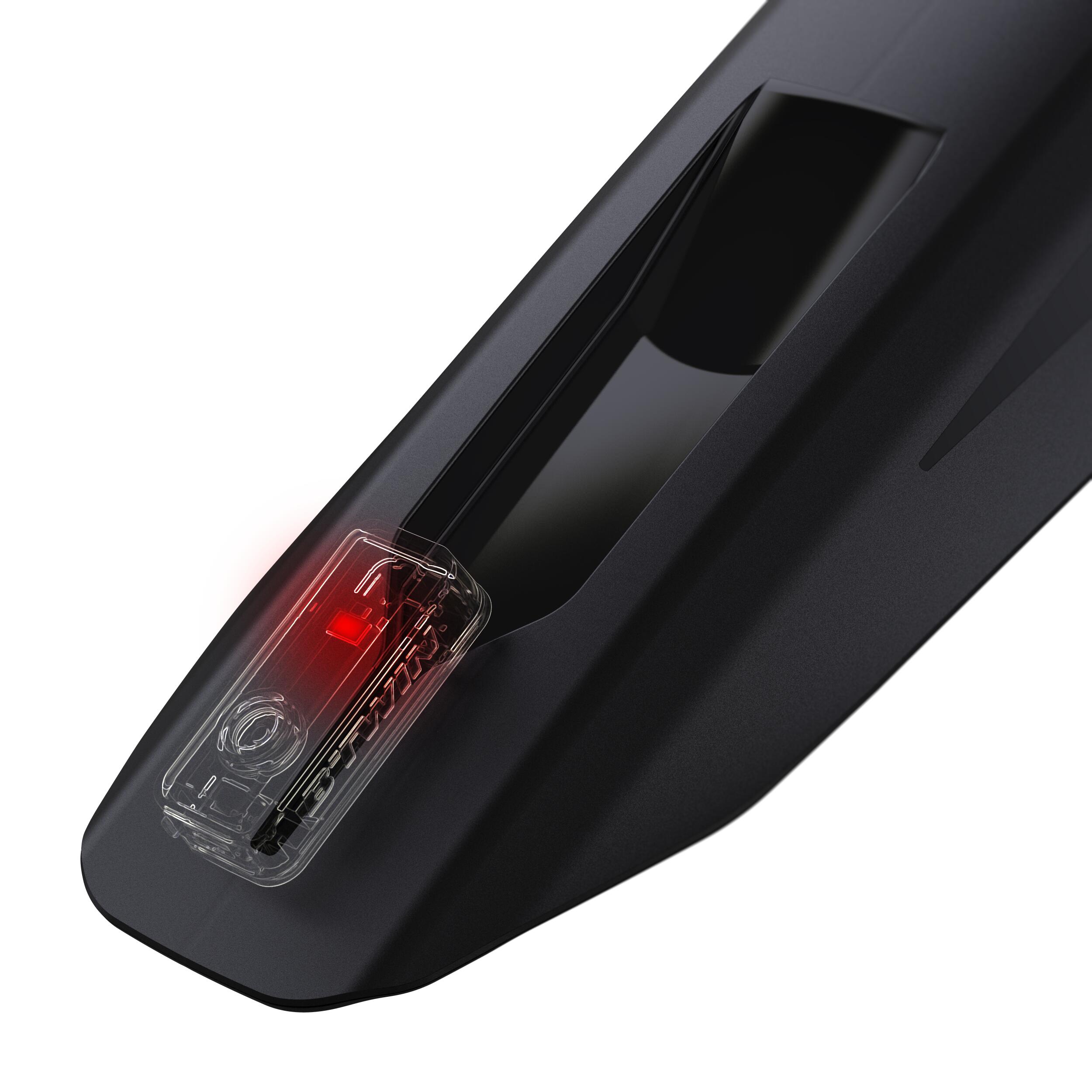 26"-27.5"-29" Rear MTB Mudguard Kit - V2 Rigid Black - ROCKRIDER