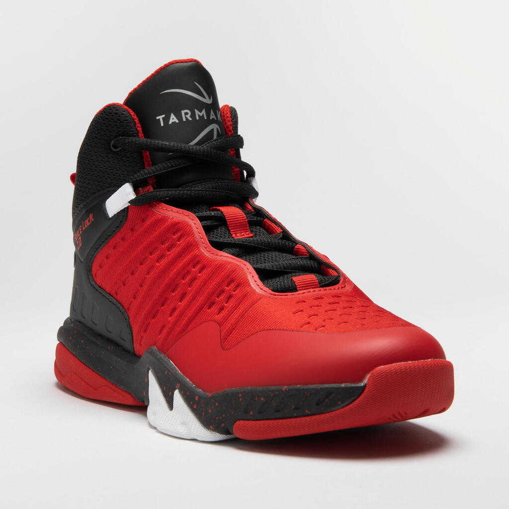 Bērnu basketbola apavi “SS500H”, sarkani/melni