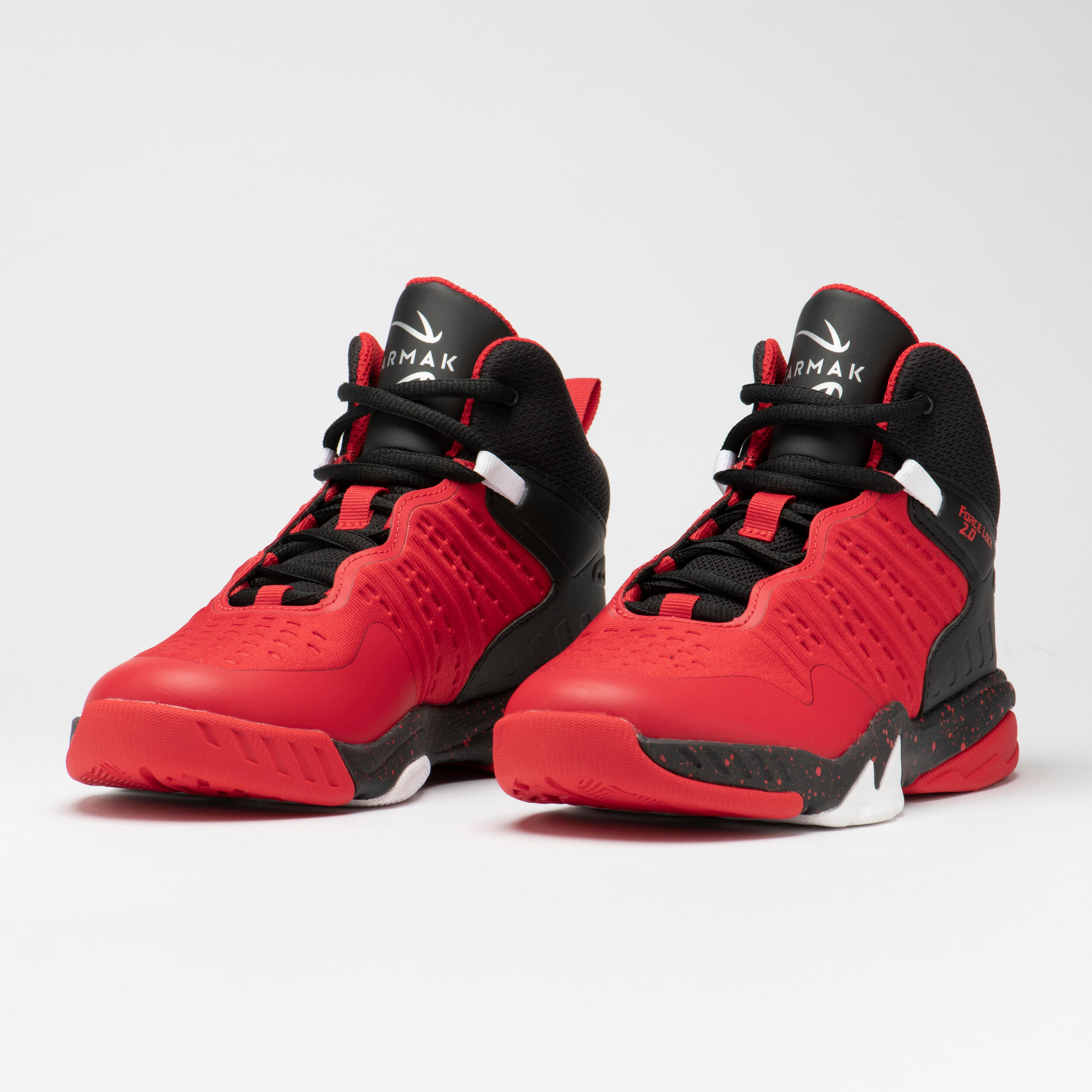 Kids' Intermediate Basketball Shoes SS500H - Red 3/15