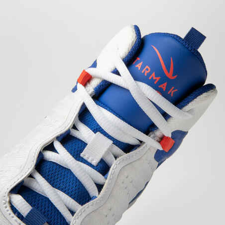 Kids' Intermediate Basketball Shoes SS500H - White/Blue/Red