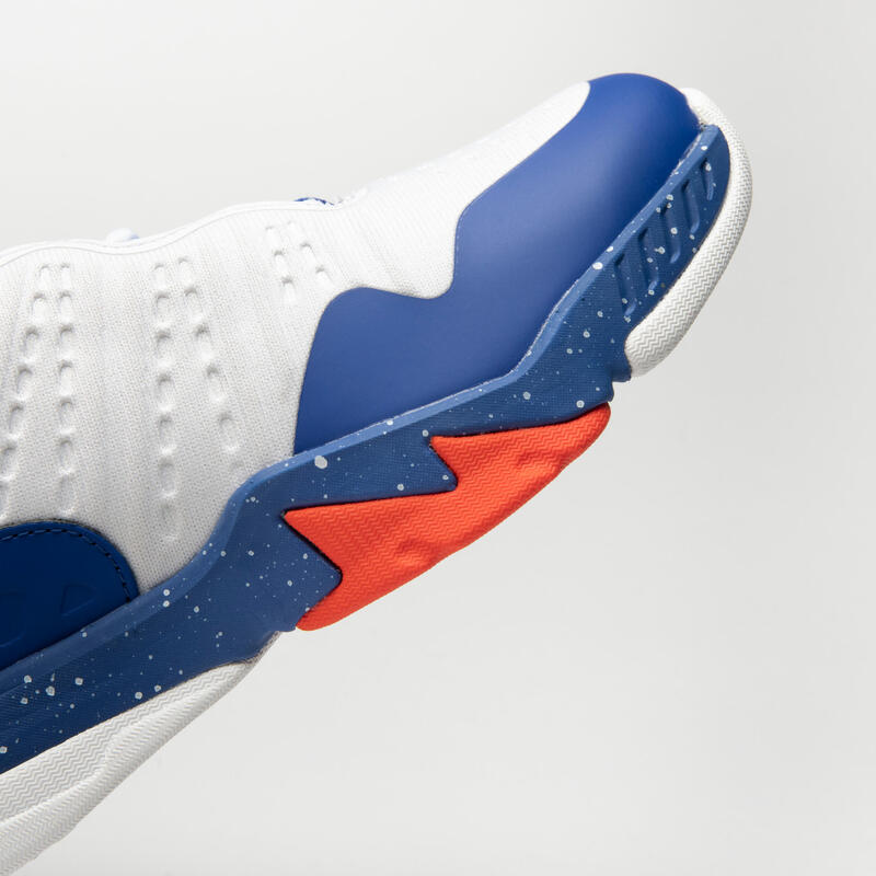 Basketbalschoenen kinderen gevorderden SS500H wit blauw rood