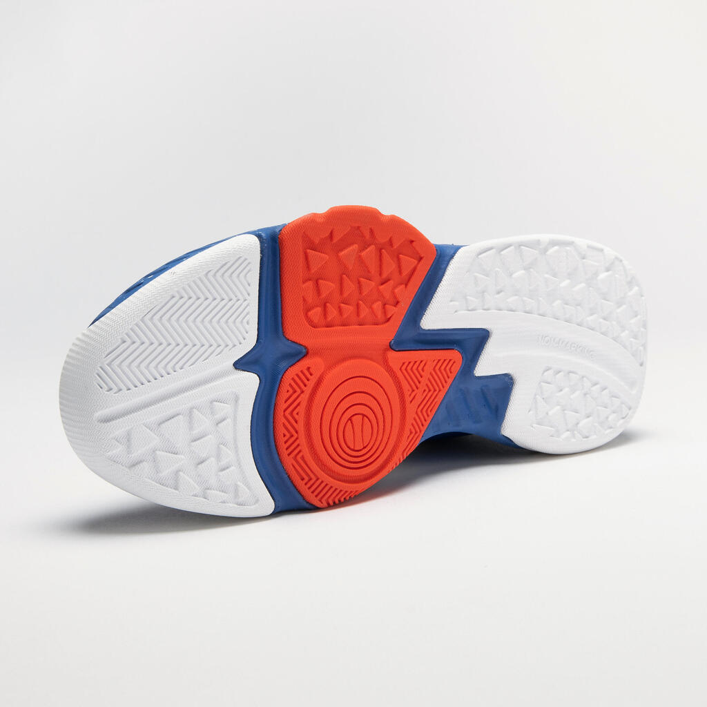 CHAUSSURES DE BASKETBALL ENFANT CONFIRME - SS500H BLANC BLEU ROUGE