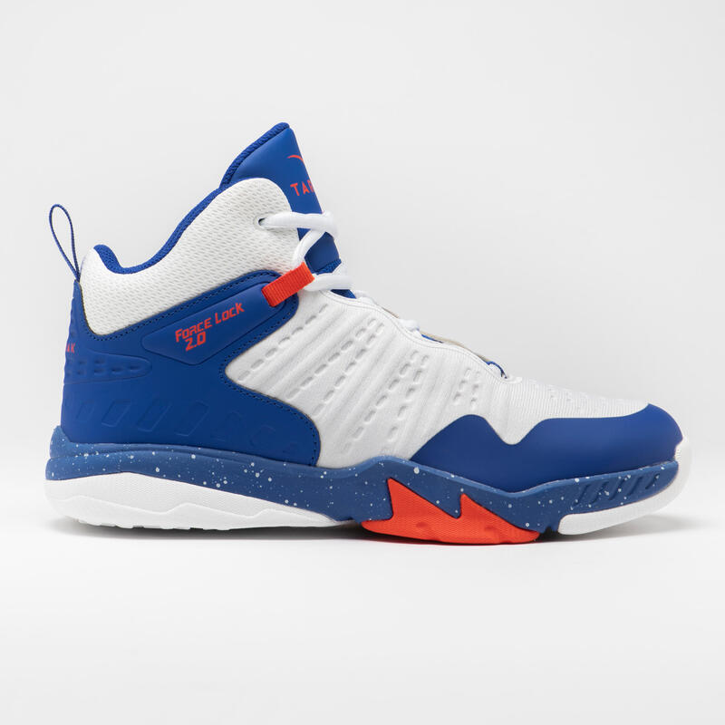 Basketbalschoenen kinderen gevorderden SS500H wit blauw rood