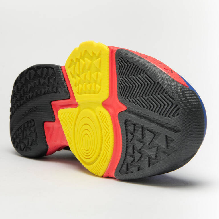 Sepatu Basket Menengah Anak Laki-Laki/Perempuan SS500H - Biru/Hitam/Merah