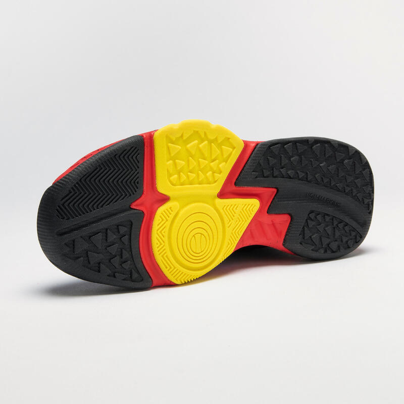 CHAUSSURES DE BASKETBALL ENFANT CONFIRME - SS500H BLEU NOIR ROUGE