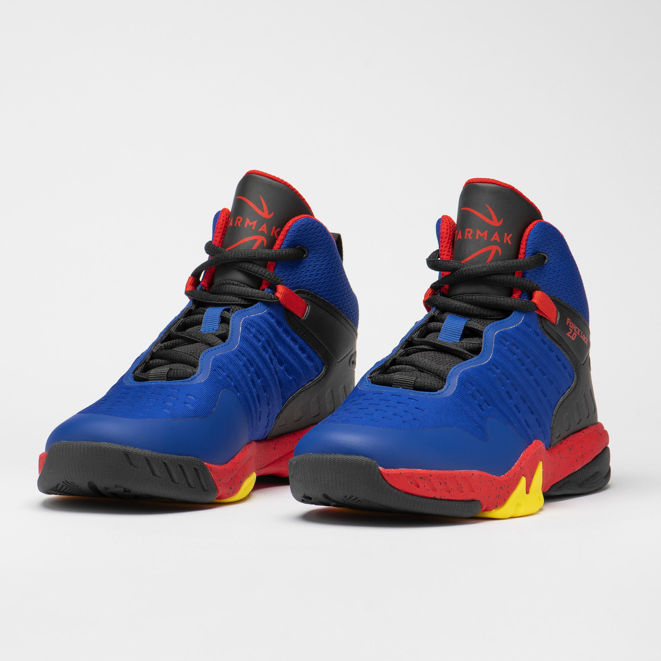 CHILDREN'S BASKETBALL SHOES CONFIRM - SS500H BLUE BLACK RED