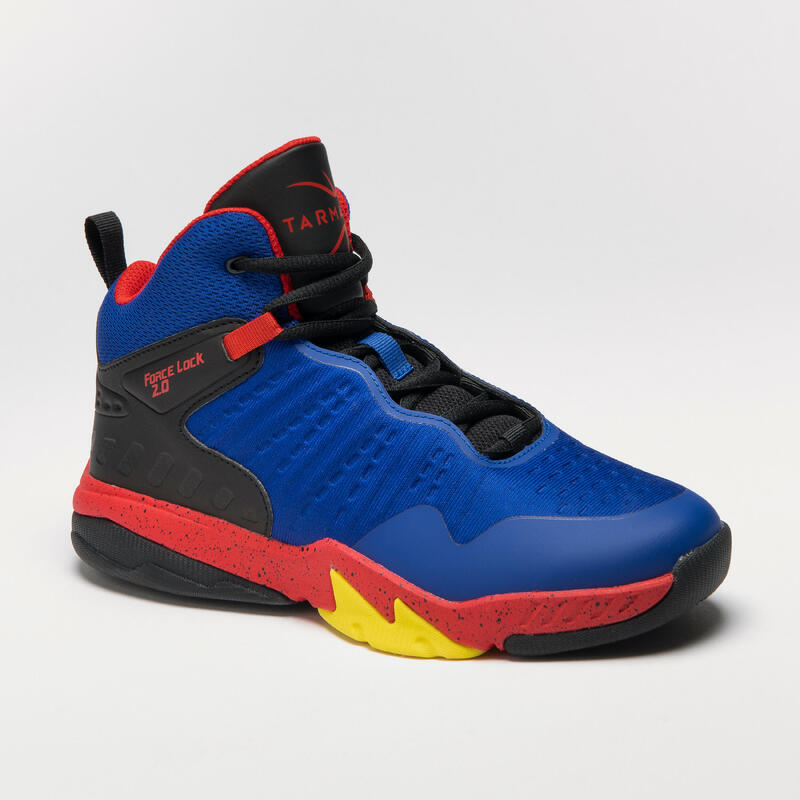 CHAUSSURES DE BASKETBALL ENFANT CONFIRME - SS500H BLEU NOIR ROUGE