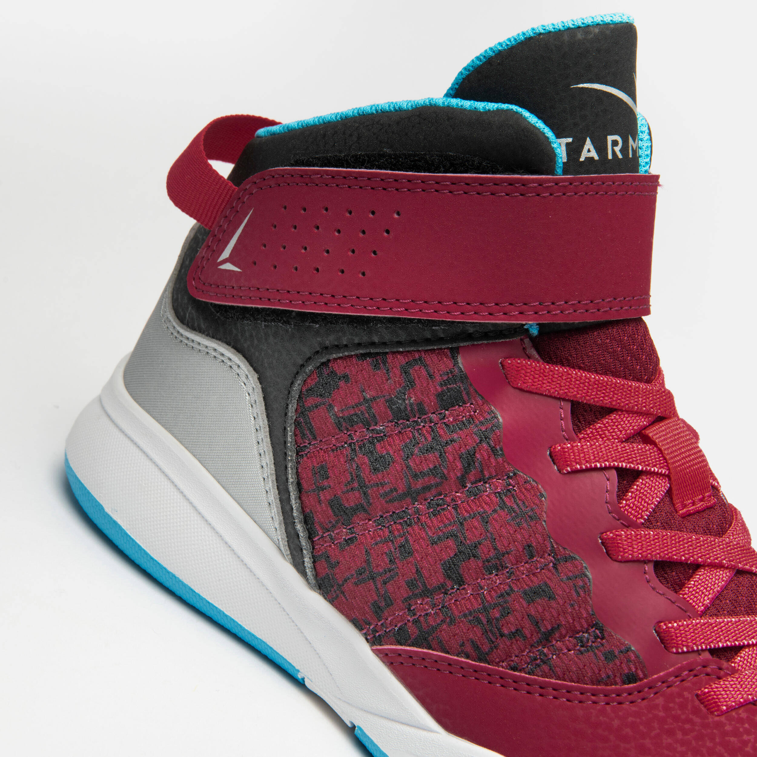 Kids' Beginner Basketball Shoes SE100 - Burgundy -  3