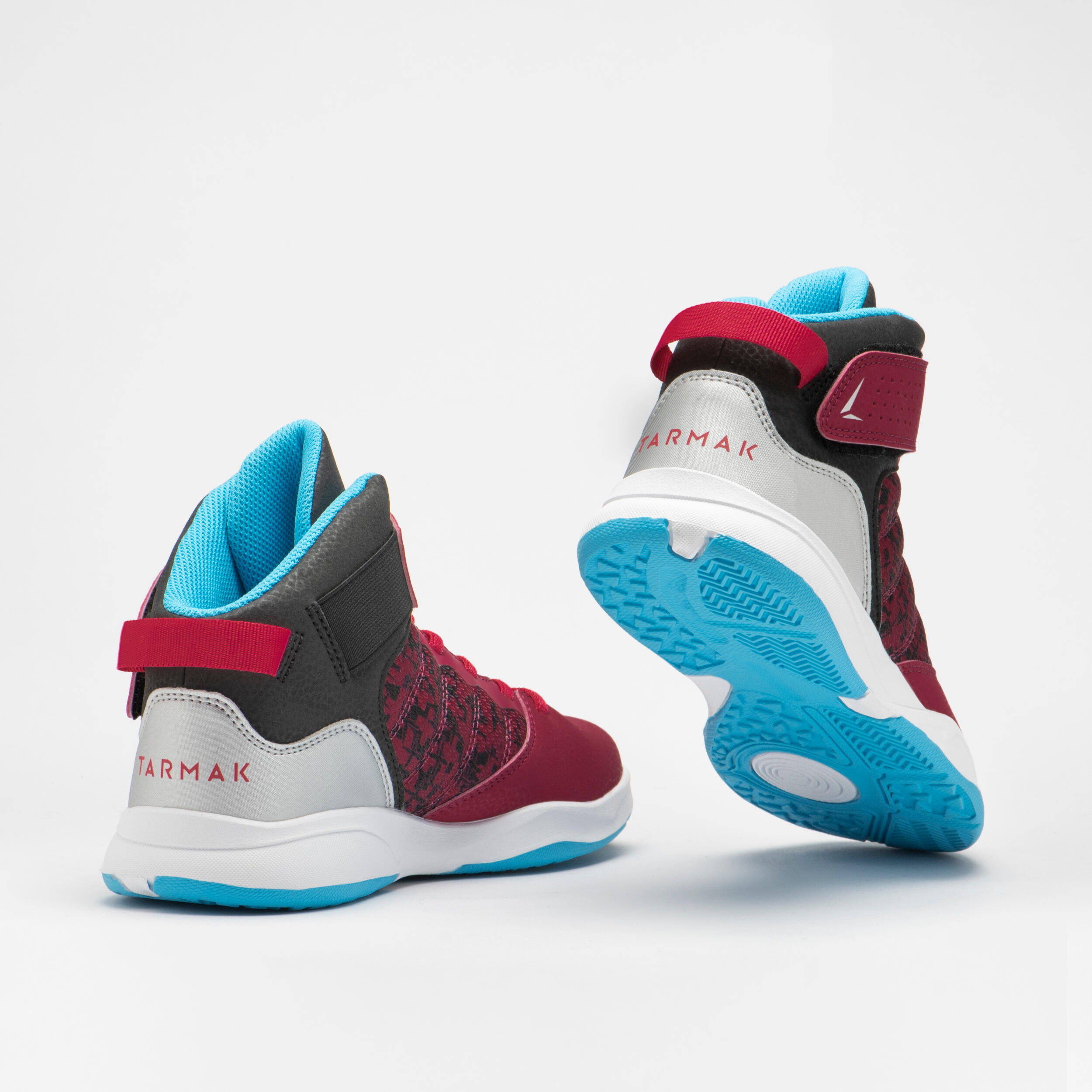 CHILDREN'S BASKETBALL SHOES - SE100 BORDEAUX