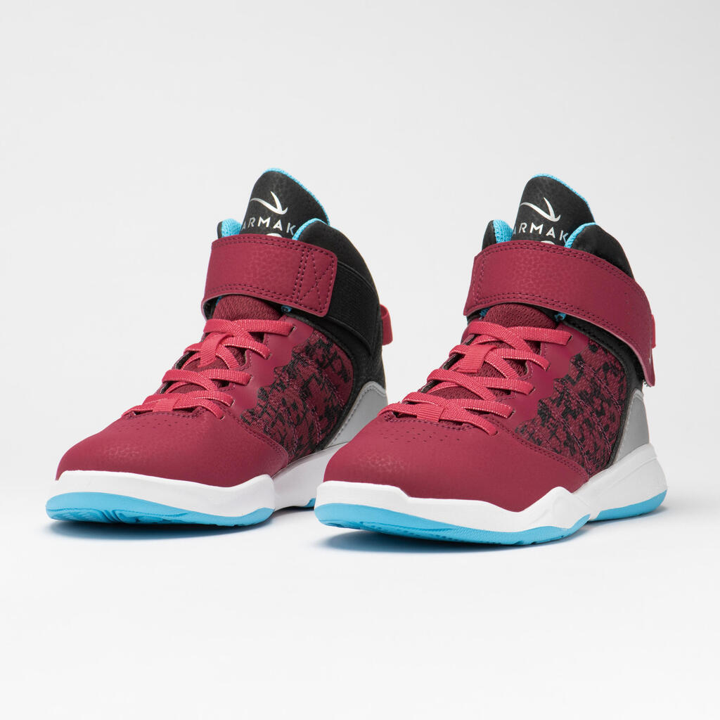 Kids' Beginner Basketball Shoes SE100 - Burgundy