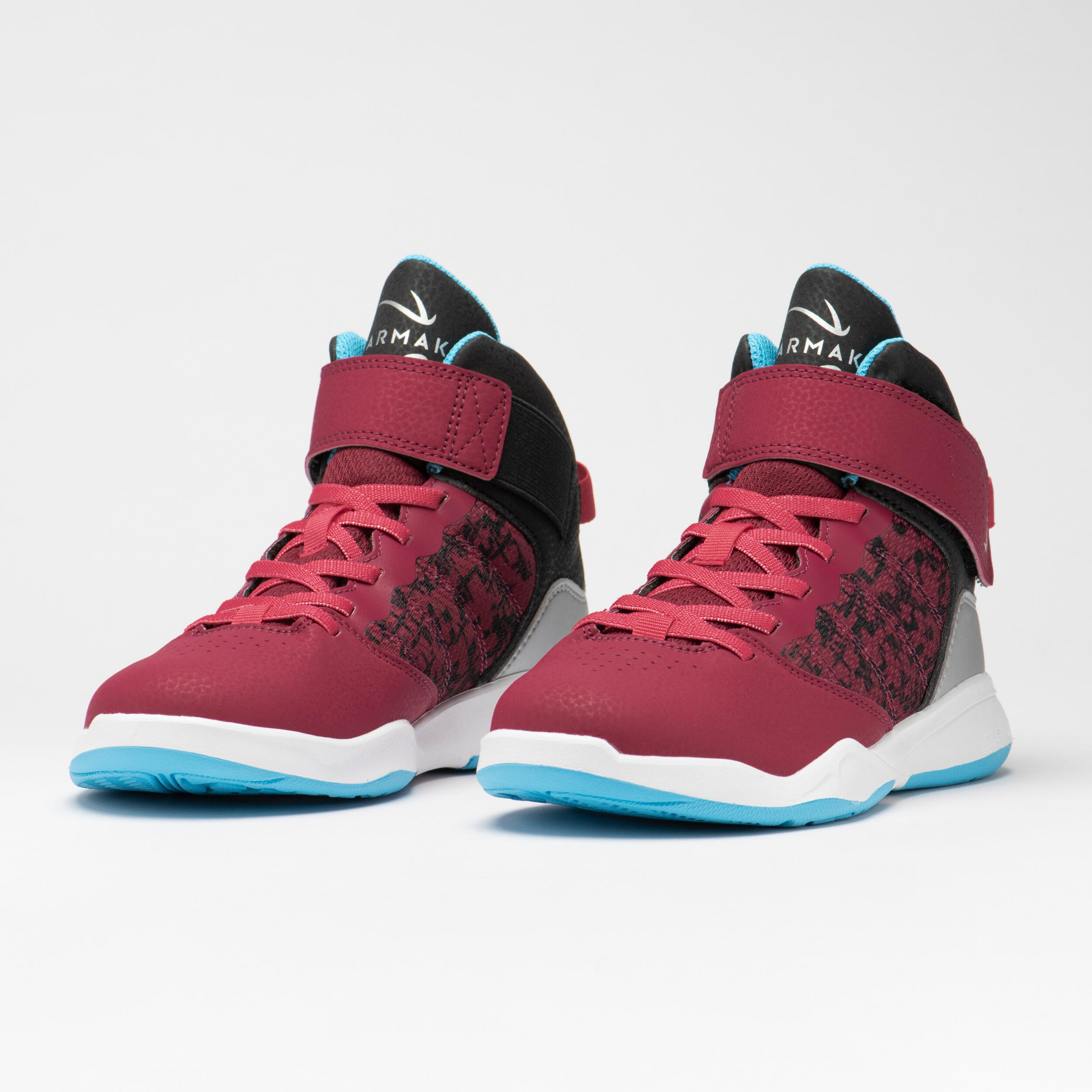 Kids' Beginner Basketball Shoes SE100 - Burgundy 2/7