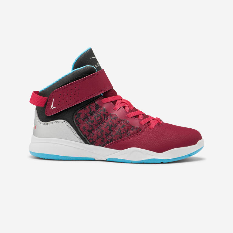 Boys'/Girls' Basketball Shoes SE100 Easy - Burgundy