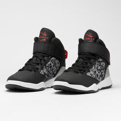 CHAUSSURES DE BASKETBALL ENFANT DEBUTANT - SE100 NOIR