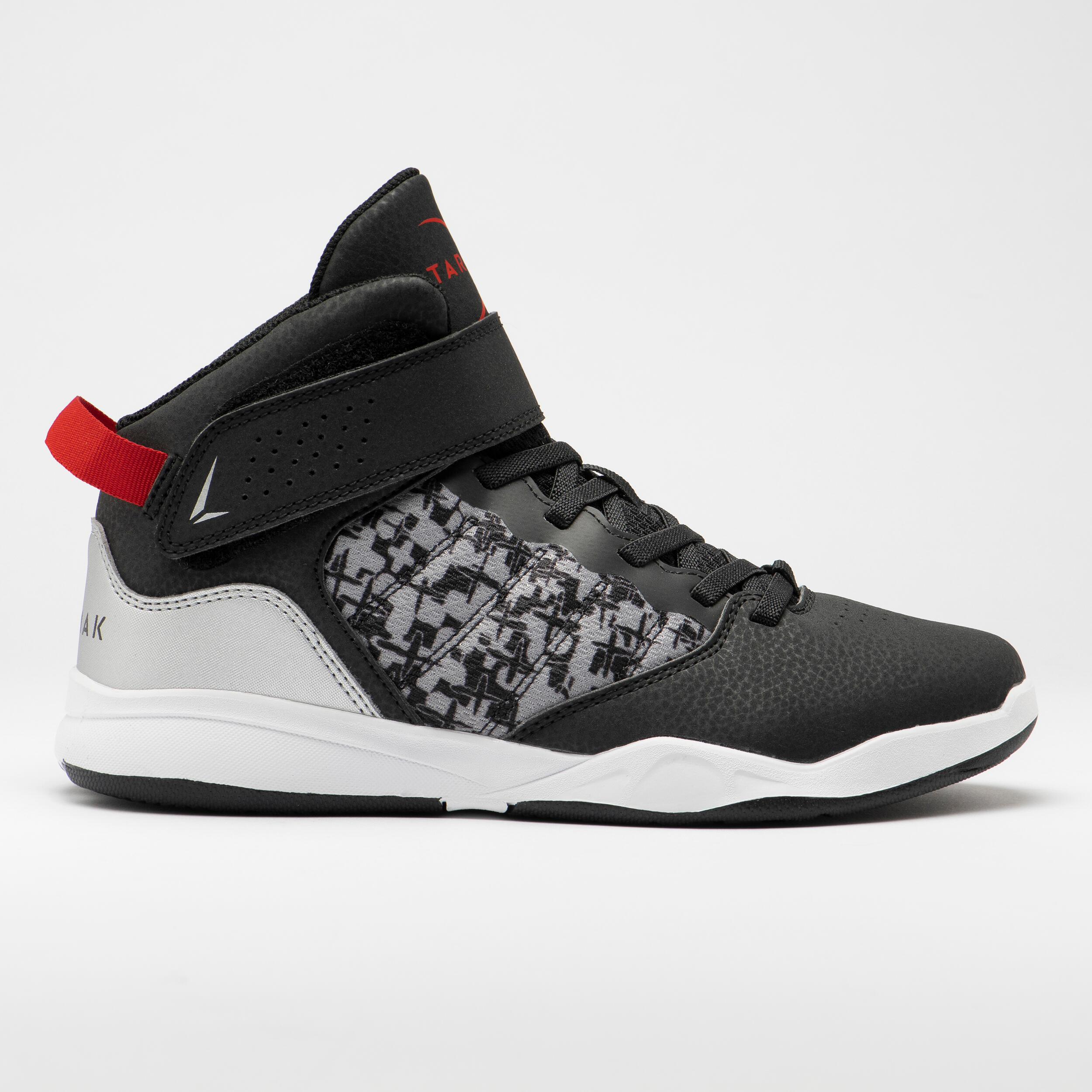 Kids’ Mid-Rise Basketball Shoes - SE 100 Camo/Black - TARMAK