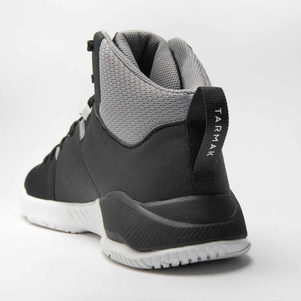 CHAUSSURES DE BASKETBALL HOMME/FEMME DEBUTANT - PROTECT 120 GRIS NOIR