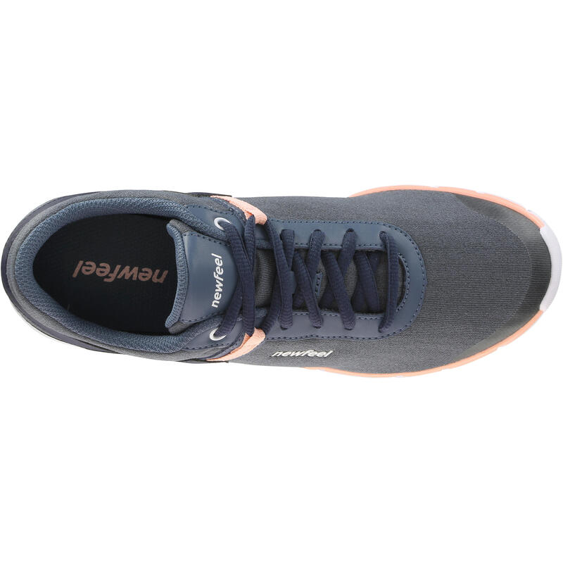 Damessneakers voor sportief wandelen Soft 540 blauw/tiki
