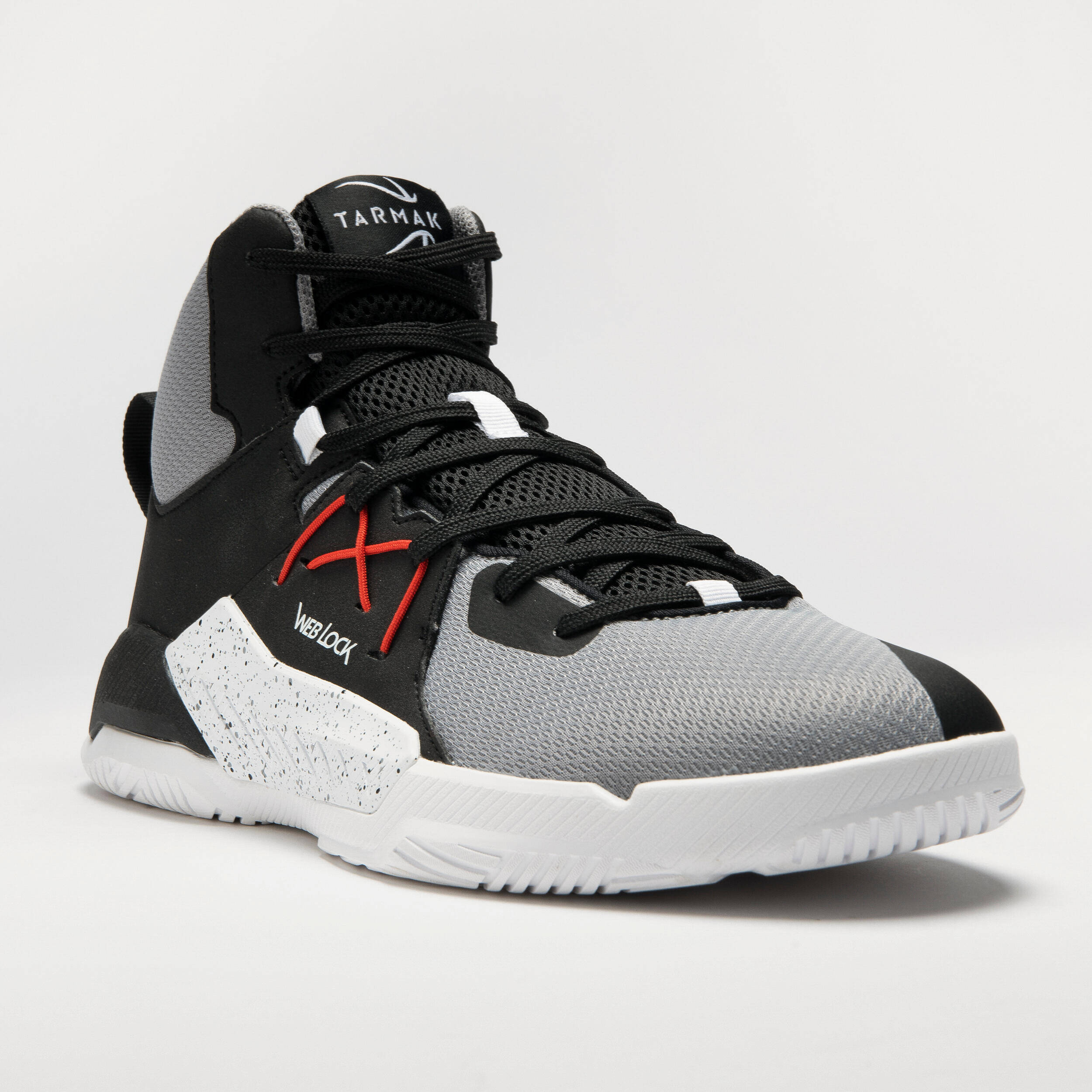 Adult Basketball Shoes Protect 120 Black Grey -  5