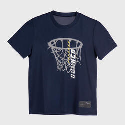 T-SHIRT / MAILLOT DE BASKETBALL ENFANT - TS500 FAST MARINE