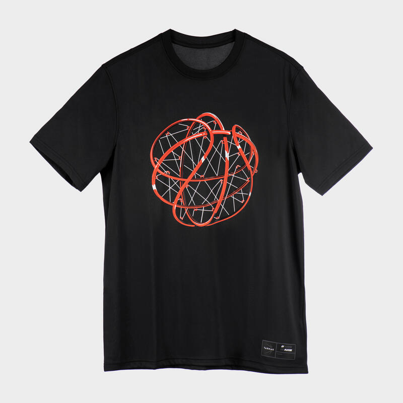 Herren Basketball T-Shirt - S500 Fast schwarz