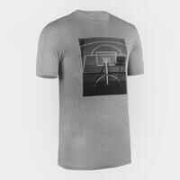 Basketballshirt TS500 Fast Herren Foto Board grau