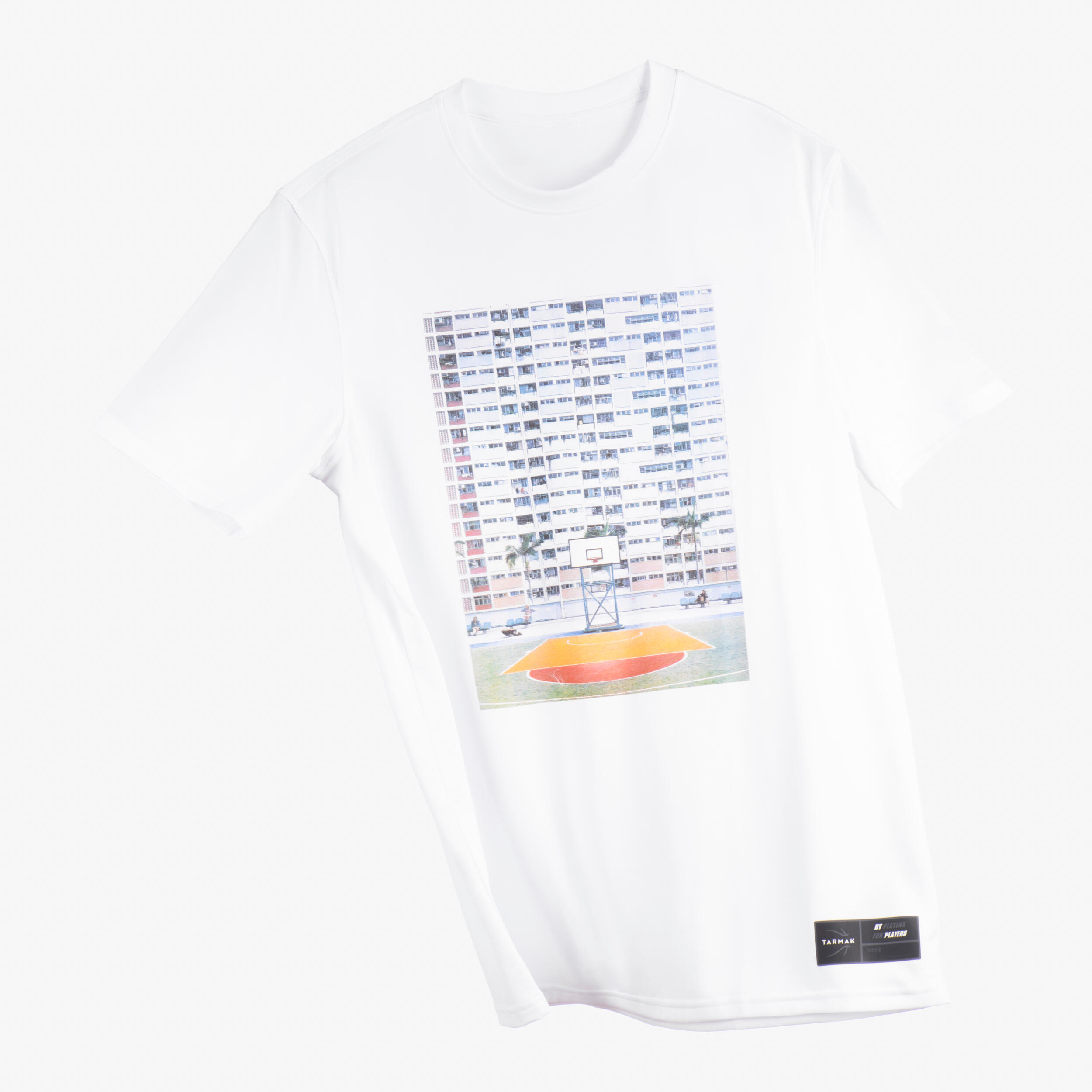 Camiseta Baloncesto Adulto Tarmak TS500 Fast blanca 7/10