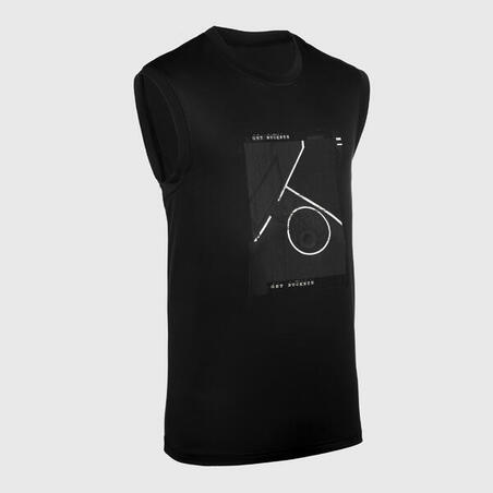 Jersey/T-Shirt Tanpa Lengan Basket Pria TS500 - Black Board