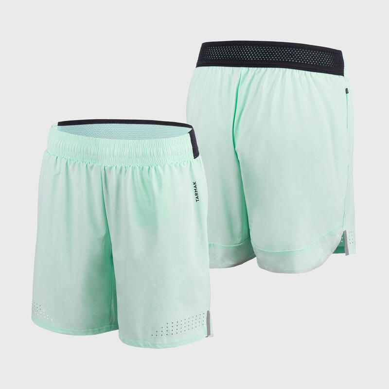 SHORT DE BASKETBALL FEMME SH500 MENTHE