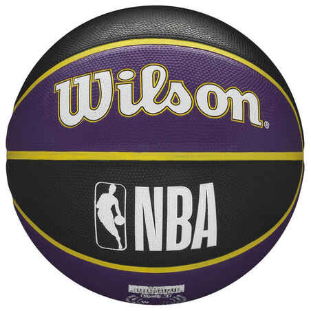 Size 7 Basketball NBA Team Tribute Lakers - Purple/Black