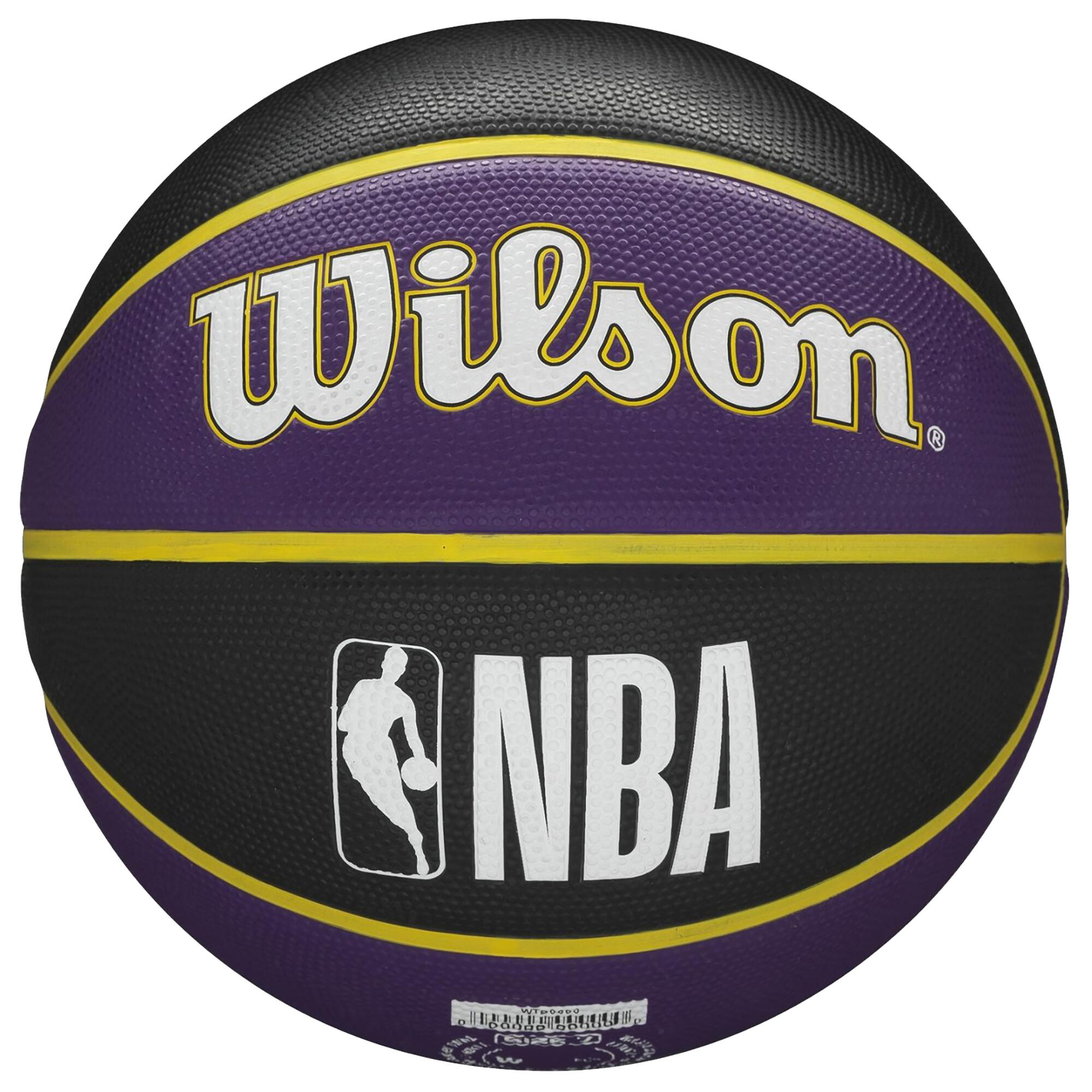 Size 7 Basketball NBA Team Tribute Lakers - Purple/Black 2/2