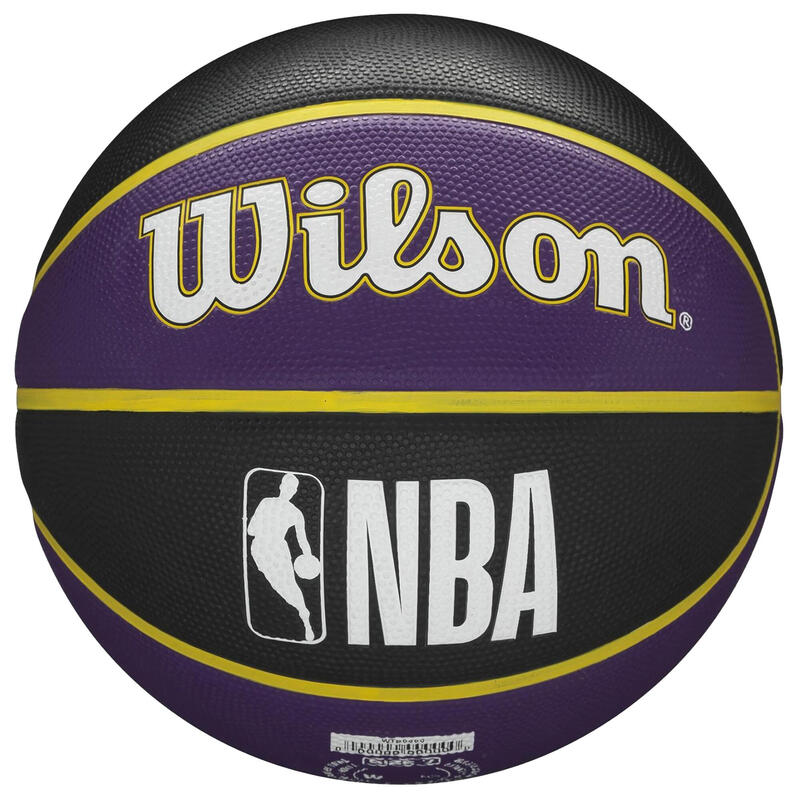 Balón de baloncesto NBA talla 7 - Wilson Team Tribute Lakers violeta negro