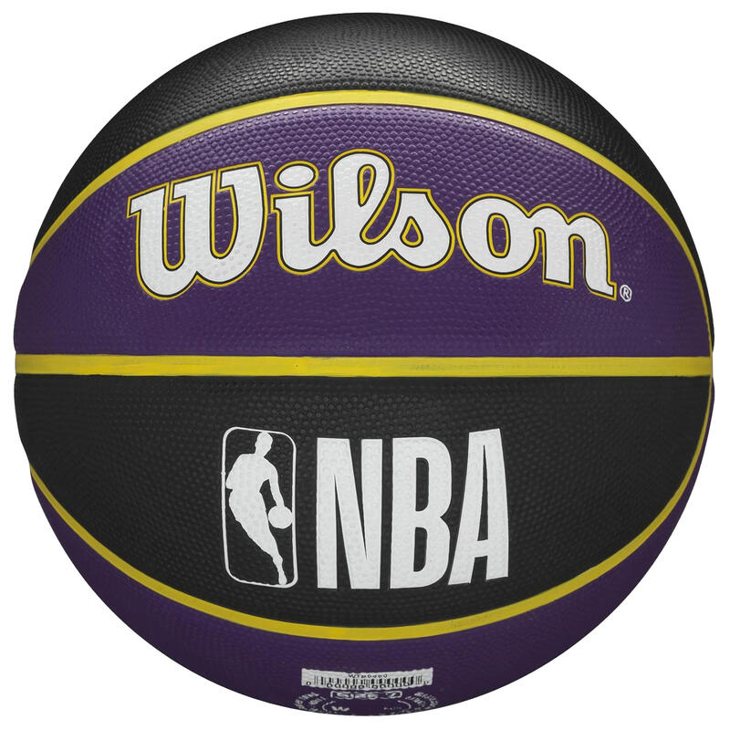 Basketbal NBA maat 7 Team Tribute Lakers paars zwart