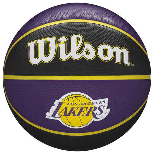 Size 7 Basketball NBA Team Tribute Lakers - Purple/Black