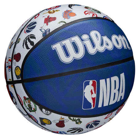 Basketball NBA Size 7 - Wilson Team Tribute S7 Blue/White