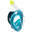 Snorkelmasker voor volwassenen Easybreath 540 freetalk koraal groen akoestisch ventiel